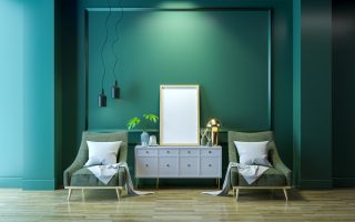 Vert gris couleur dans votre décoration intérieure