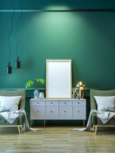 Vert gris couleur dans votre décoration intérieure