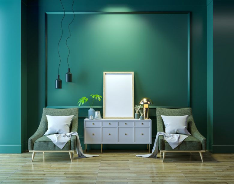 Vert gris couleur dans votre décoration intérieure